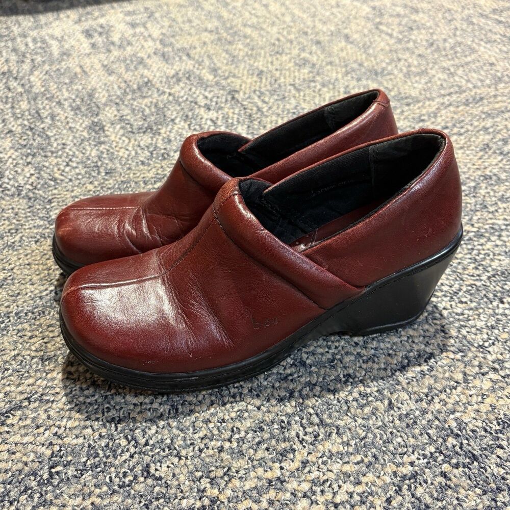 Born Concept BOC Burgundy Red Clogs Loafers Women's Shoes EU 39